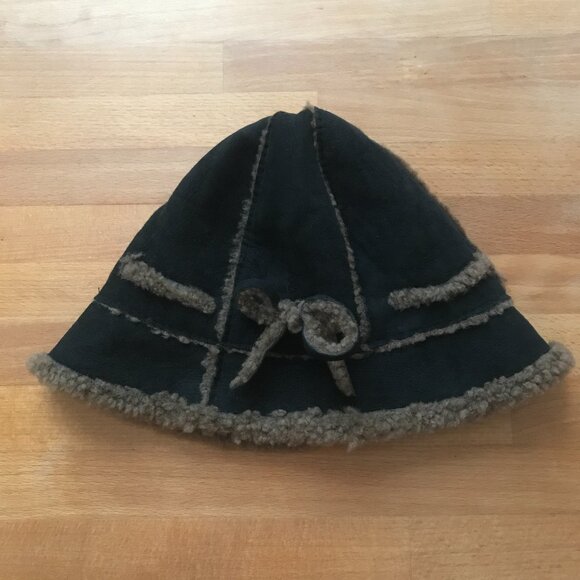Henri Bendel Sherpa Lamb Fur Bucket Hat main image 4